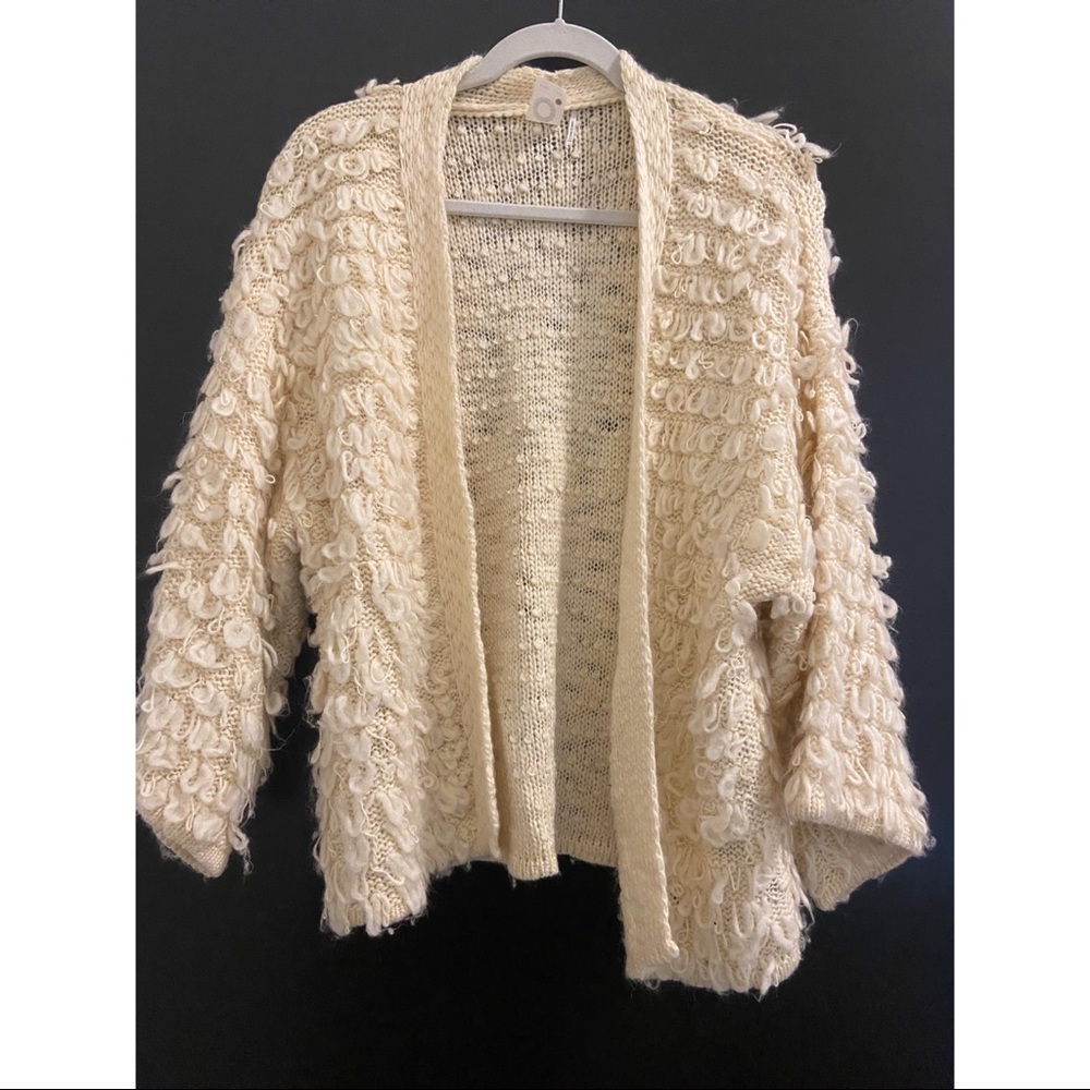 ANTHROPOLOGIE LOOP STITCH CARDIGAN